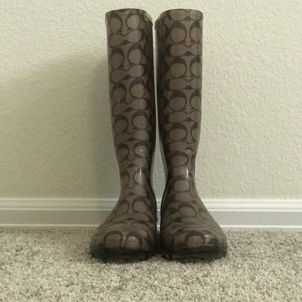 Coach Rain Boots - Picture 1 of 3